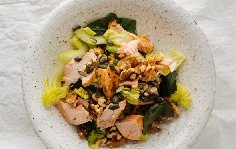 Celery and Walnut Flaky Salmon Salad – Sarah Wragge Wellness