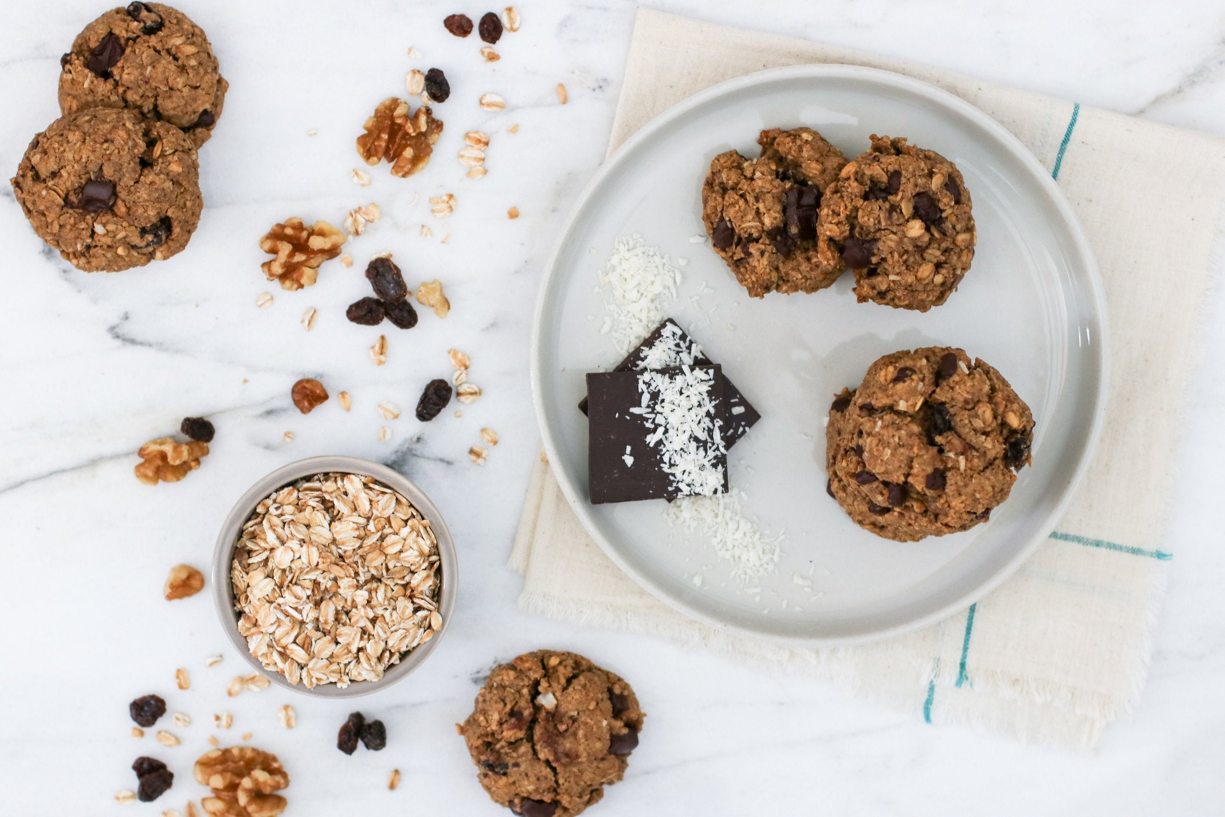 After School Snack Chocolate Walnut Oatmeal Raisin Cookies