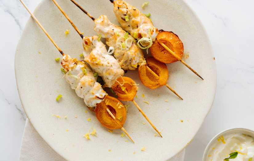 Marinated Chicken Kabobs with Apricots
 &ndash; Sarah Wragge Wellness