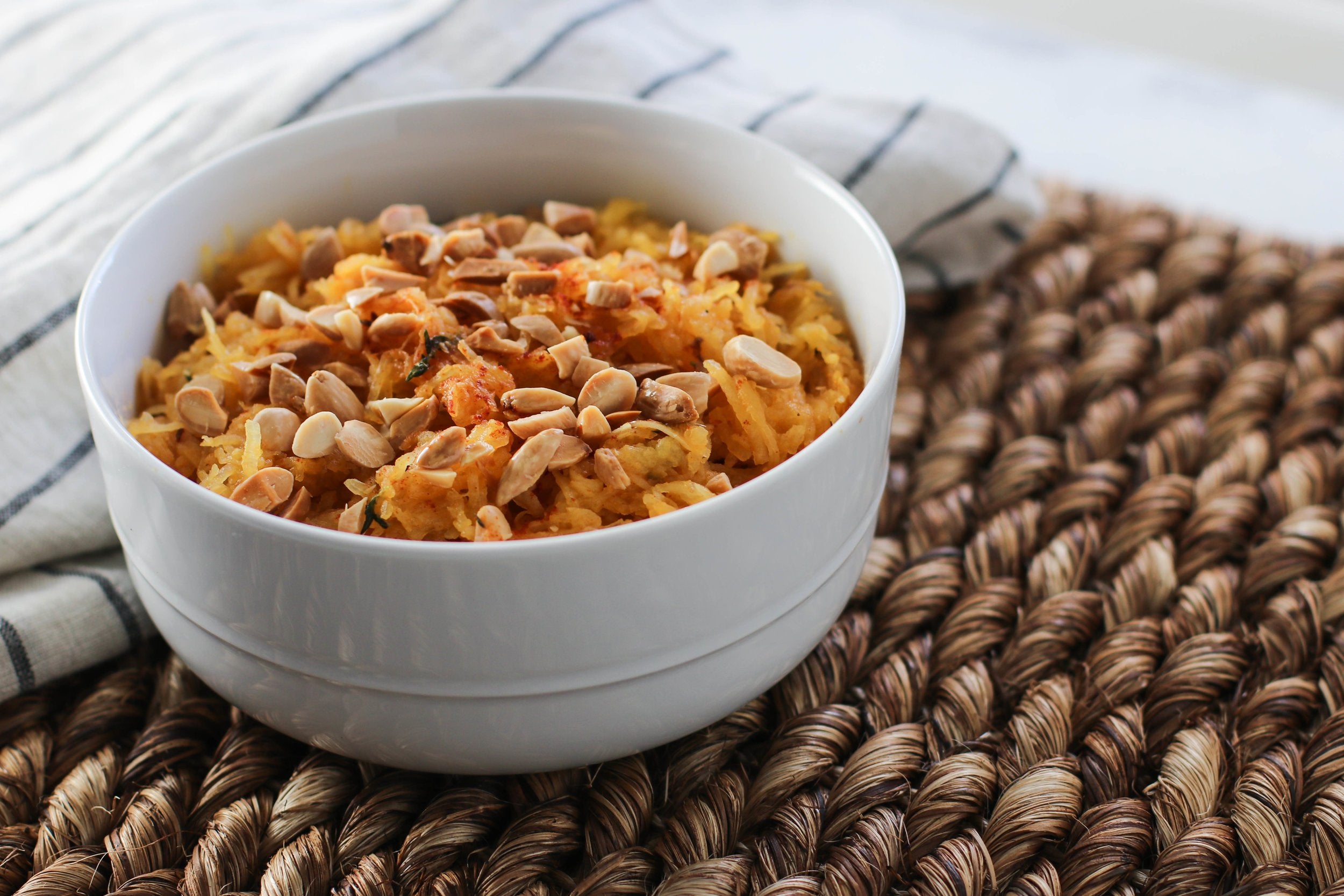 Smoky Garlicky Spaghetti Squash