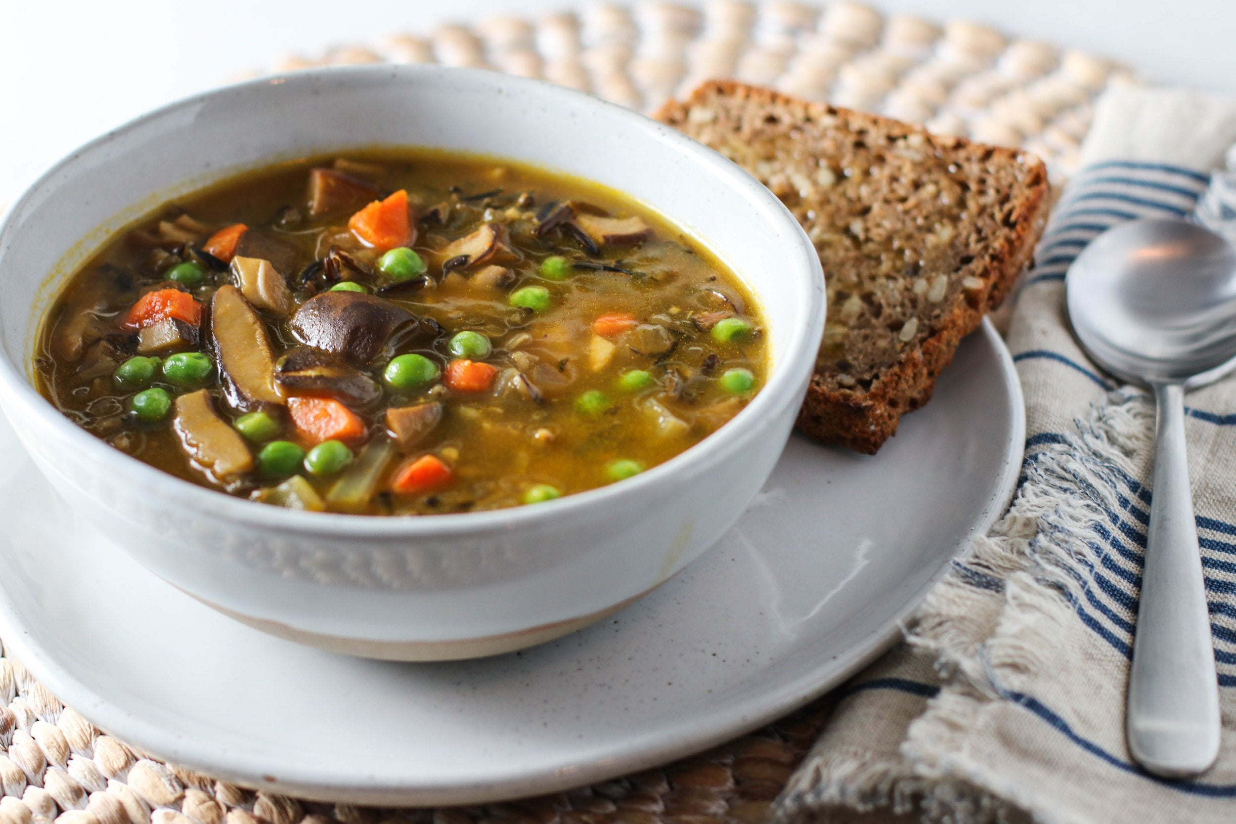 Mushroom & Wild Rice Soup – Sarah Wragge Wellness