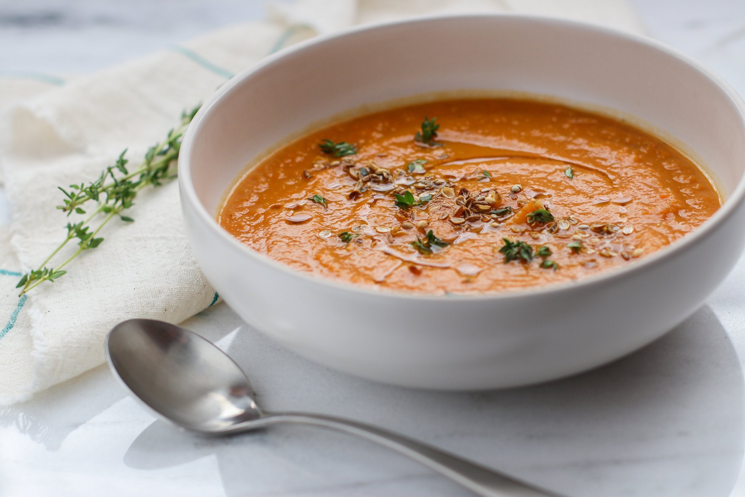 Savory Roasted Root Vegetable Soup
 &ndash; Sarah Wragge Wellness