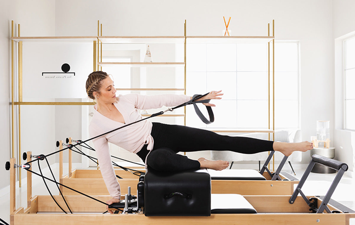 Sarah Wragge in Pilates pose