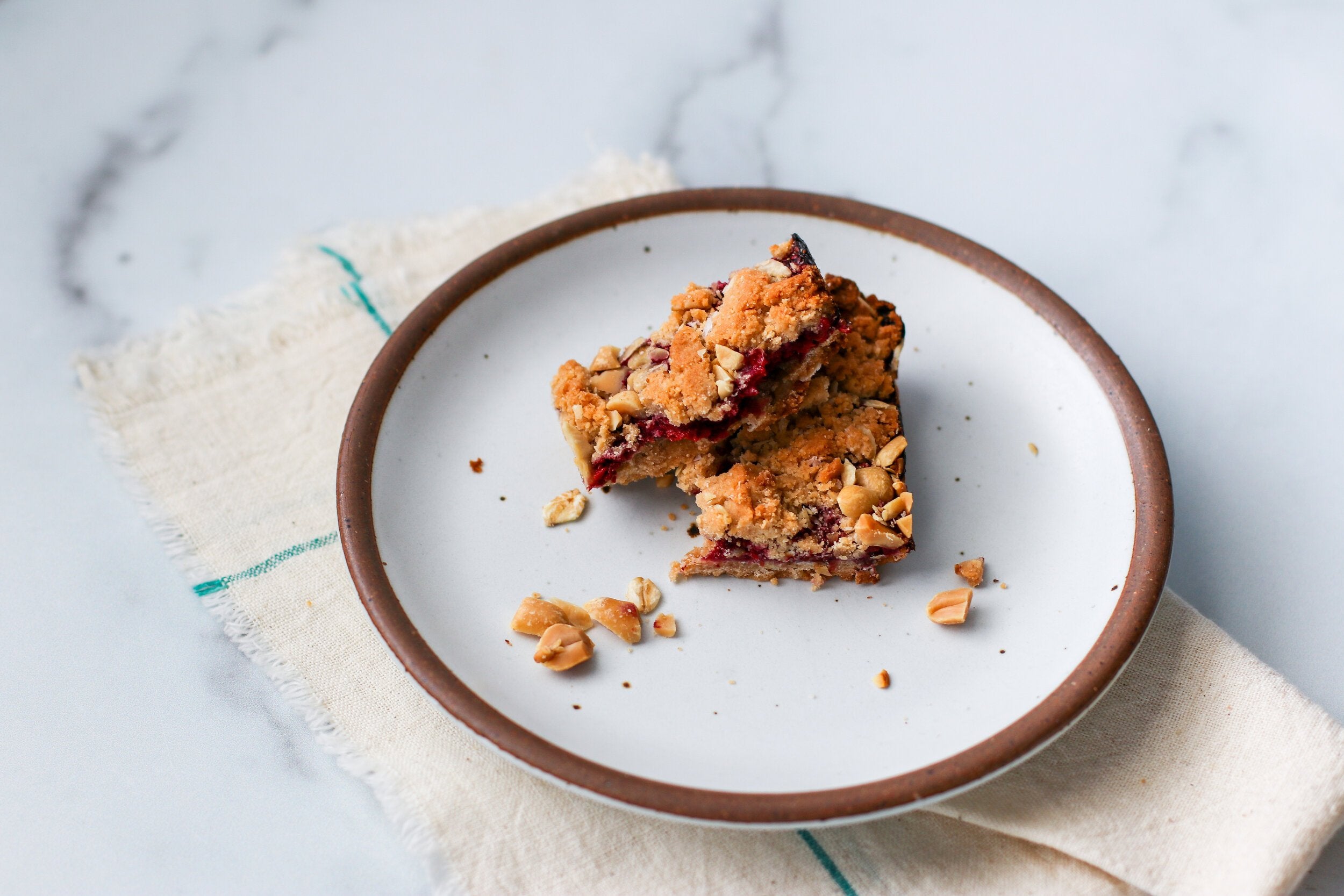 PB&J Shortbread Bars