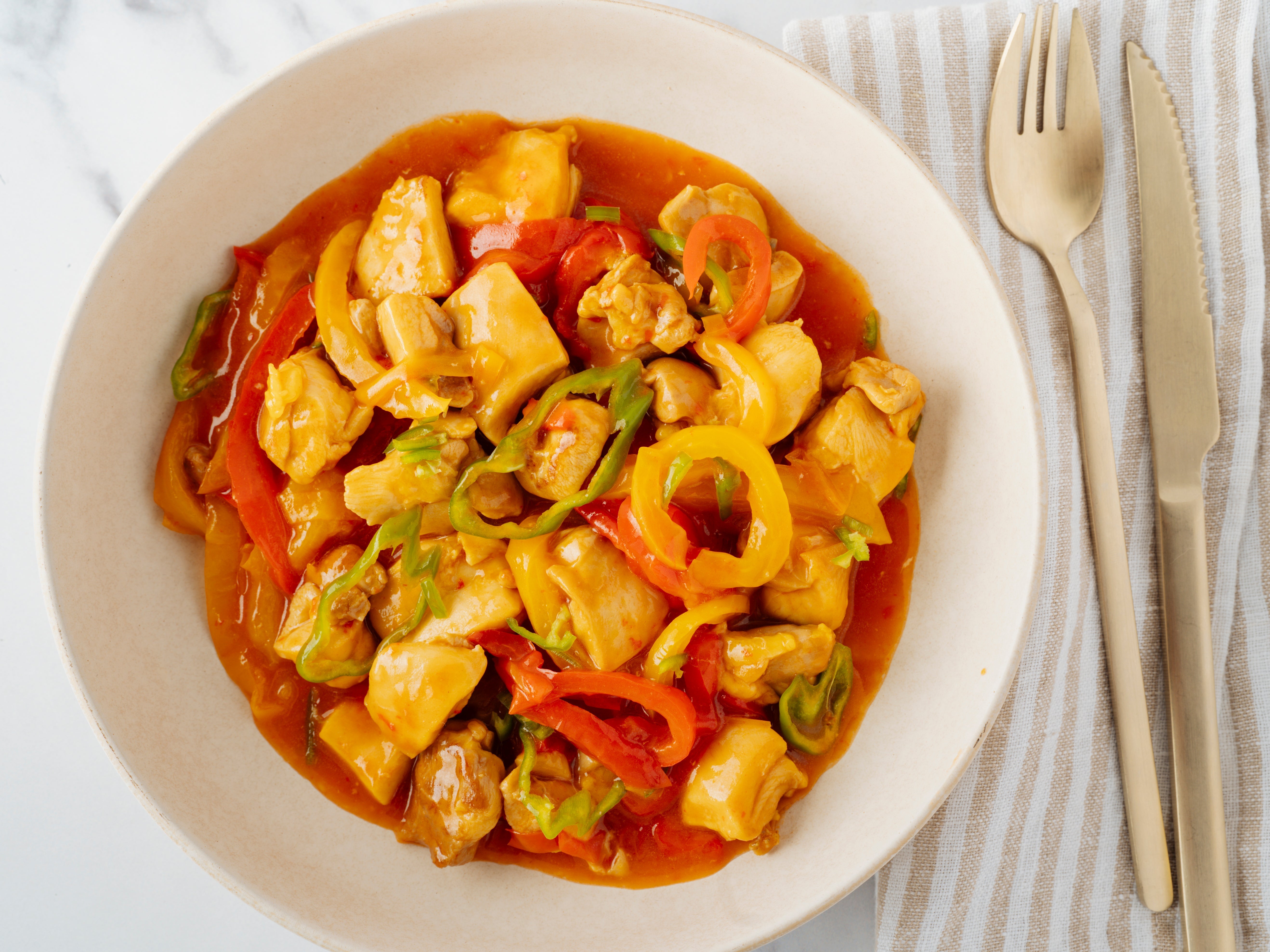 Sweet & Sour Chicken With Peppers – Sarah Wragge Wellness