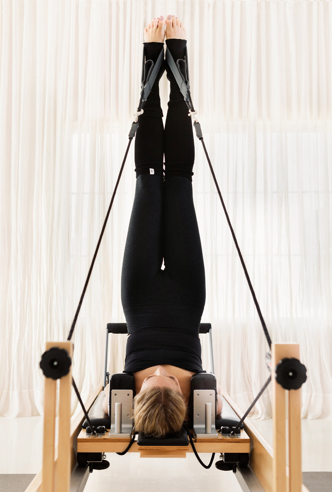 Sarah Wragge Practicing Pilates 