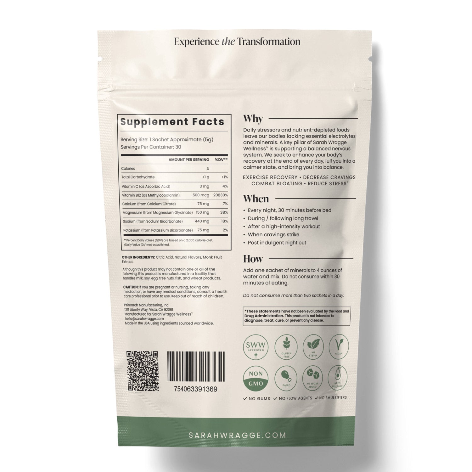 SWW™ Restore - Replenishing Minerals Back