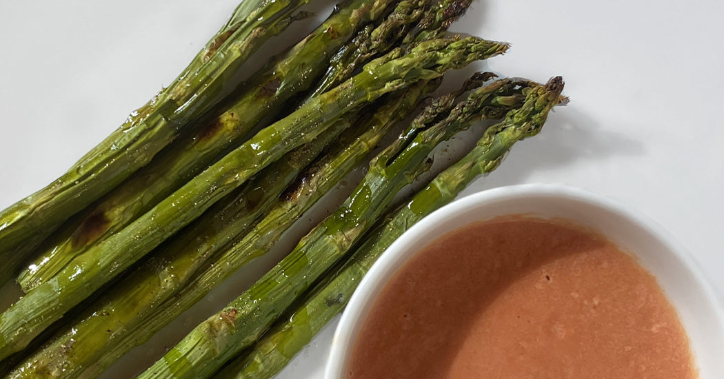 Roasted Asparagus with Romesco Dip Recipe