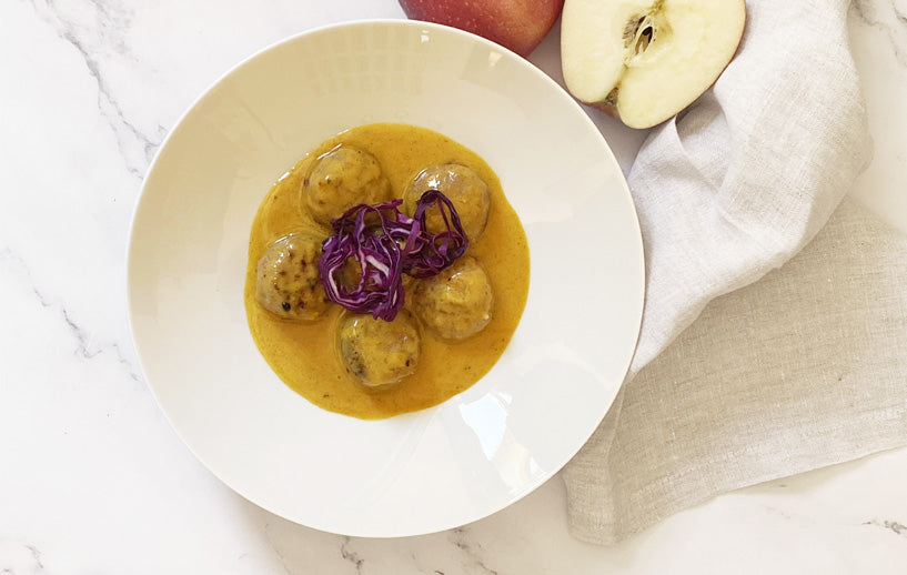 Slow Cooked Bison Meatballs in Curry Sauce Recipe