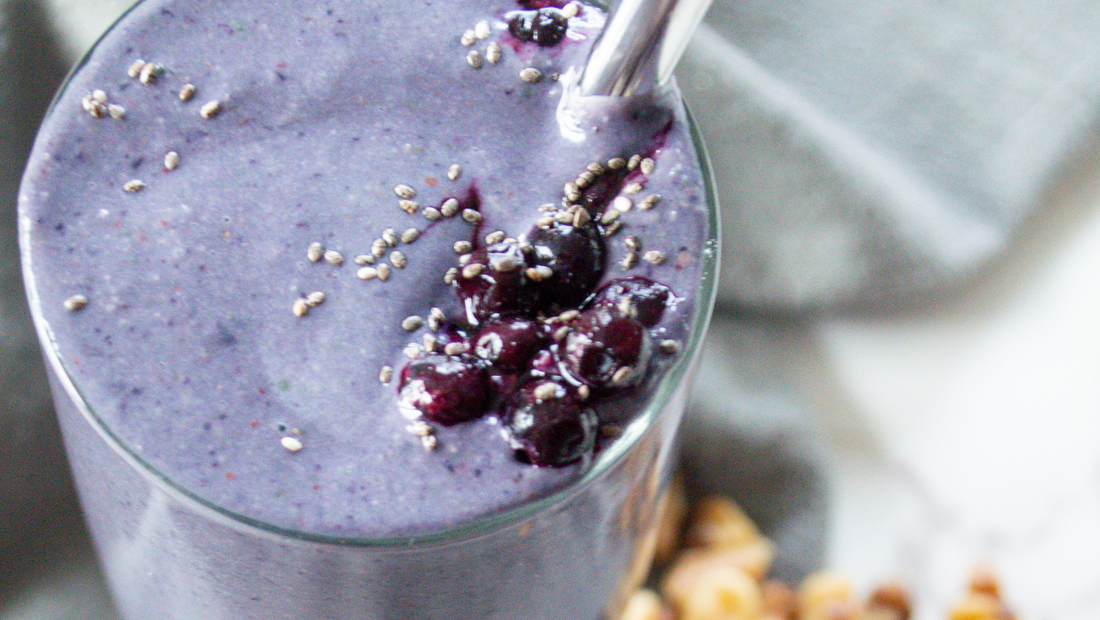 Blueberry Walnut Smoothie Sarah Wragge Wellness