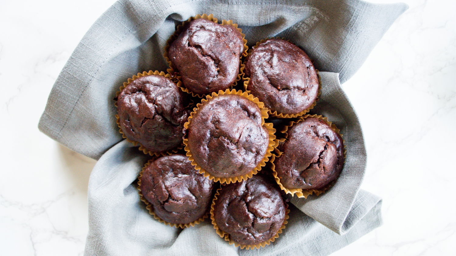Flourless Chocolate PB Muffins