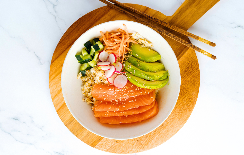Poke Bowl with Cauliflower Rice