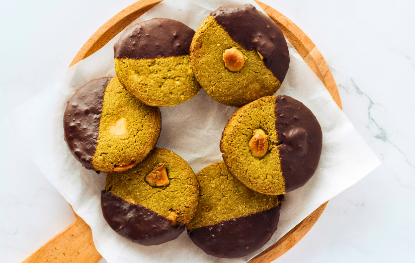 SWW® Chocolate Dipped Matcha Cookie