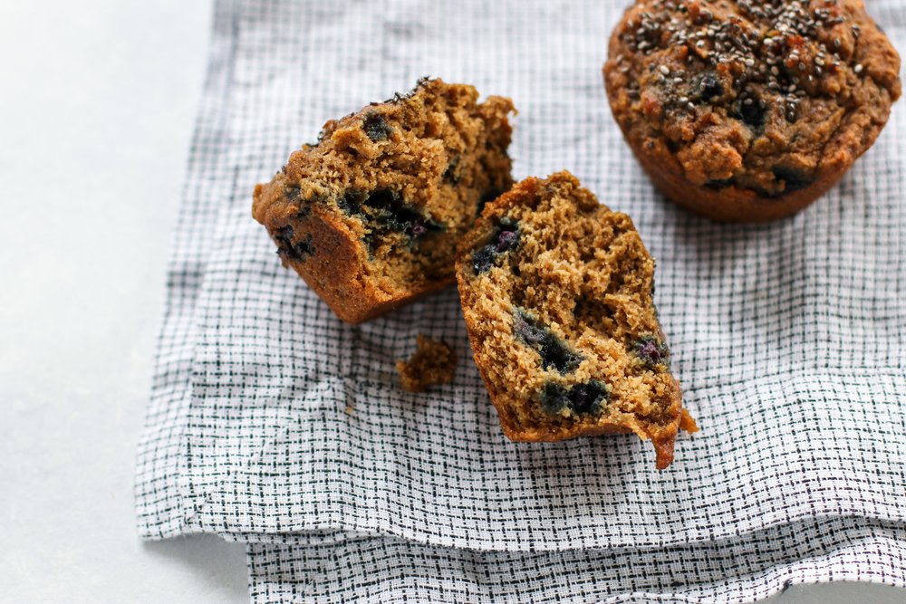 Wild Blueberry Chia Seed Muffins