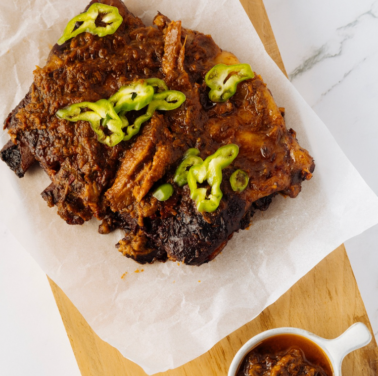 Fig and Rosemary Glazed Ribs