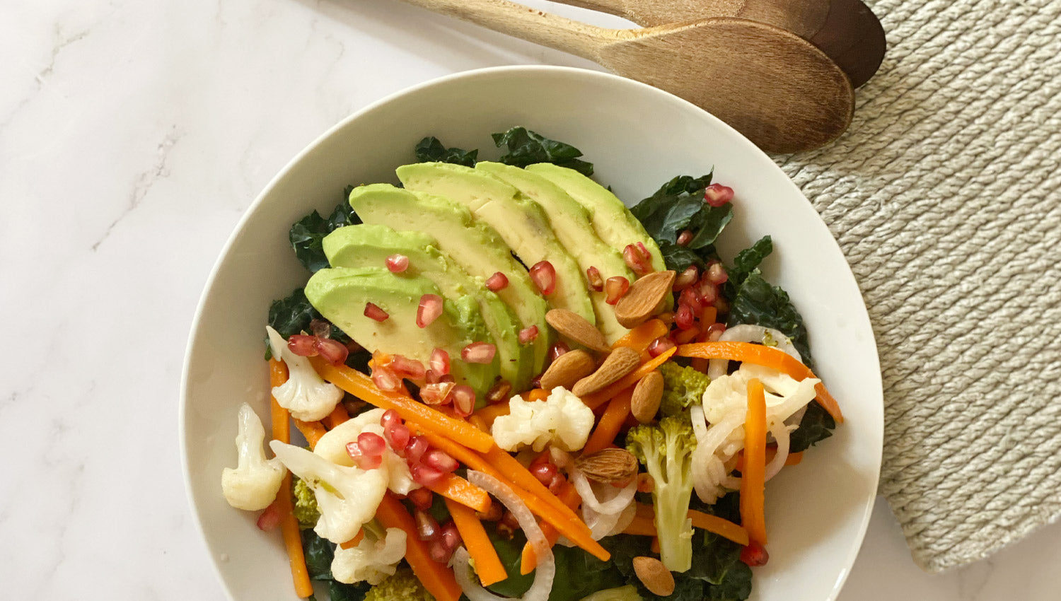 Kale Winter Salad With Pickled Veggies