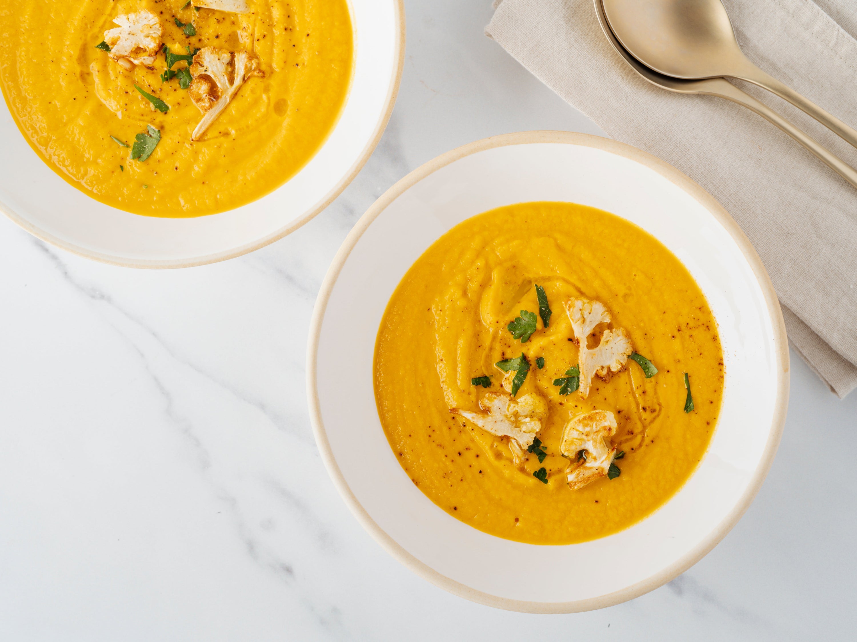 Coconut & Turmeric Cauliflower Soup