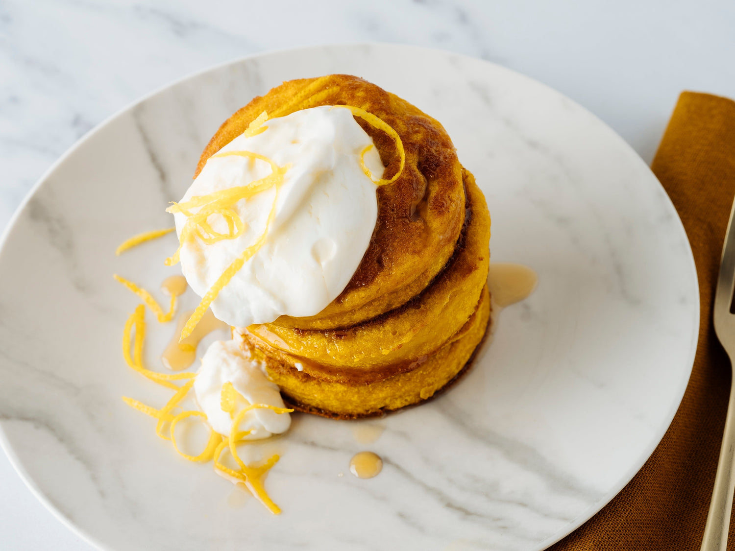 Gluten-Free Lemony Pumpkin Pancakes