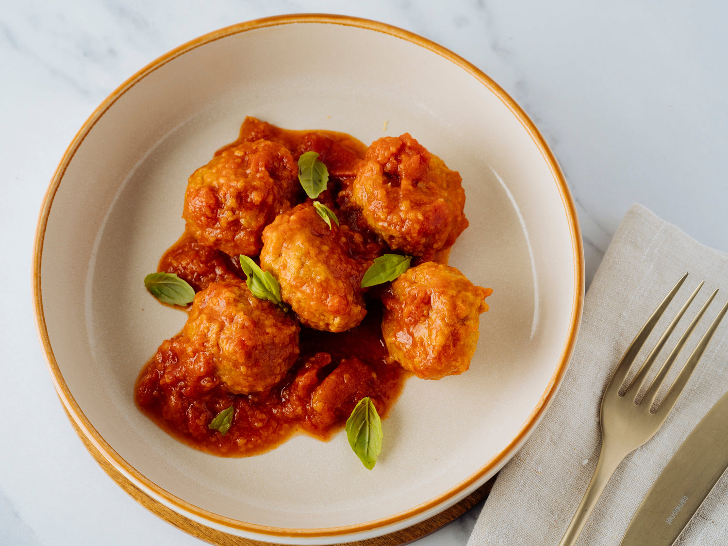Turkey and Pecorino Meatballs in Tomato Sauce