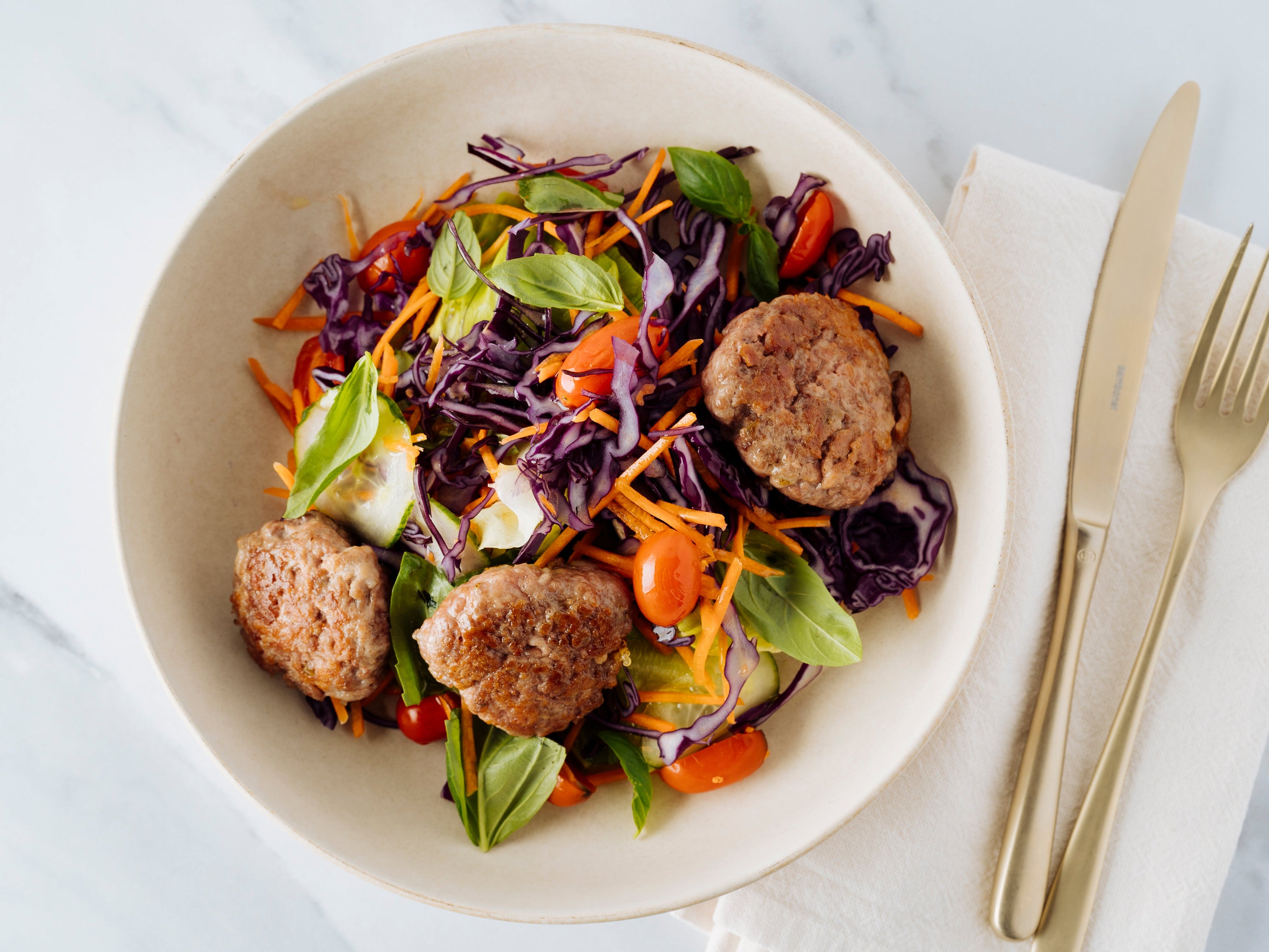 Turkey Burger Bowls