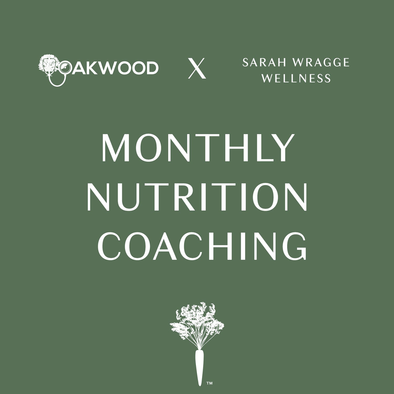 Monthly Nutrition Coaching Exclusive to Oakwood Clients
