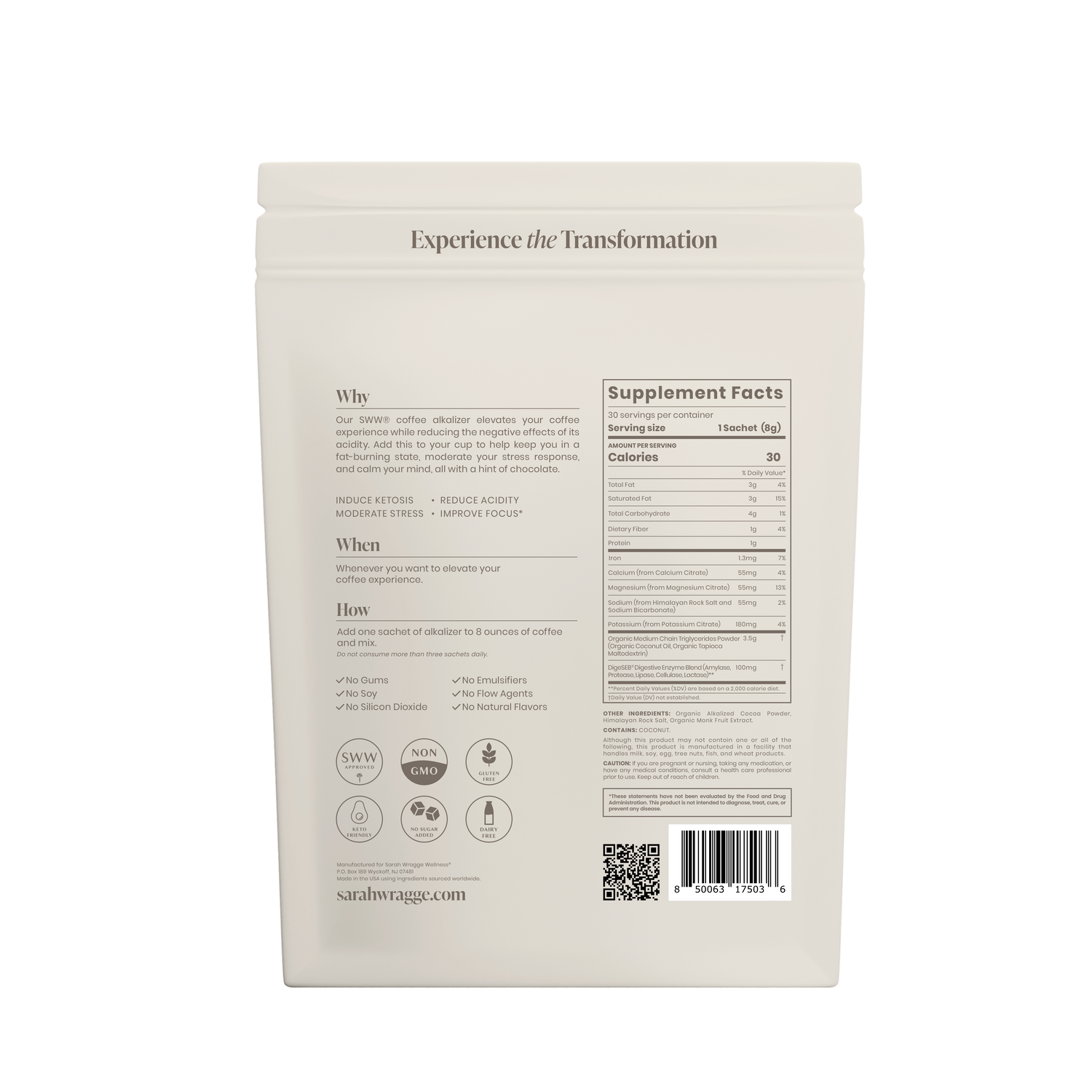 SWW® Elevate - Coffee Alkalizer