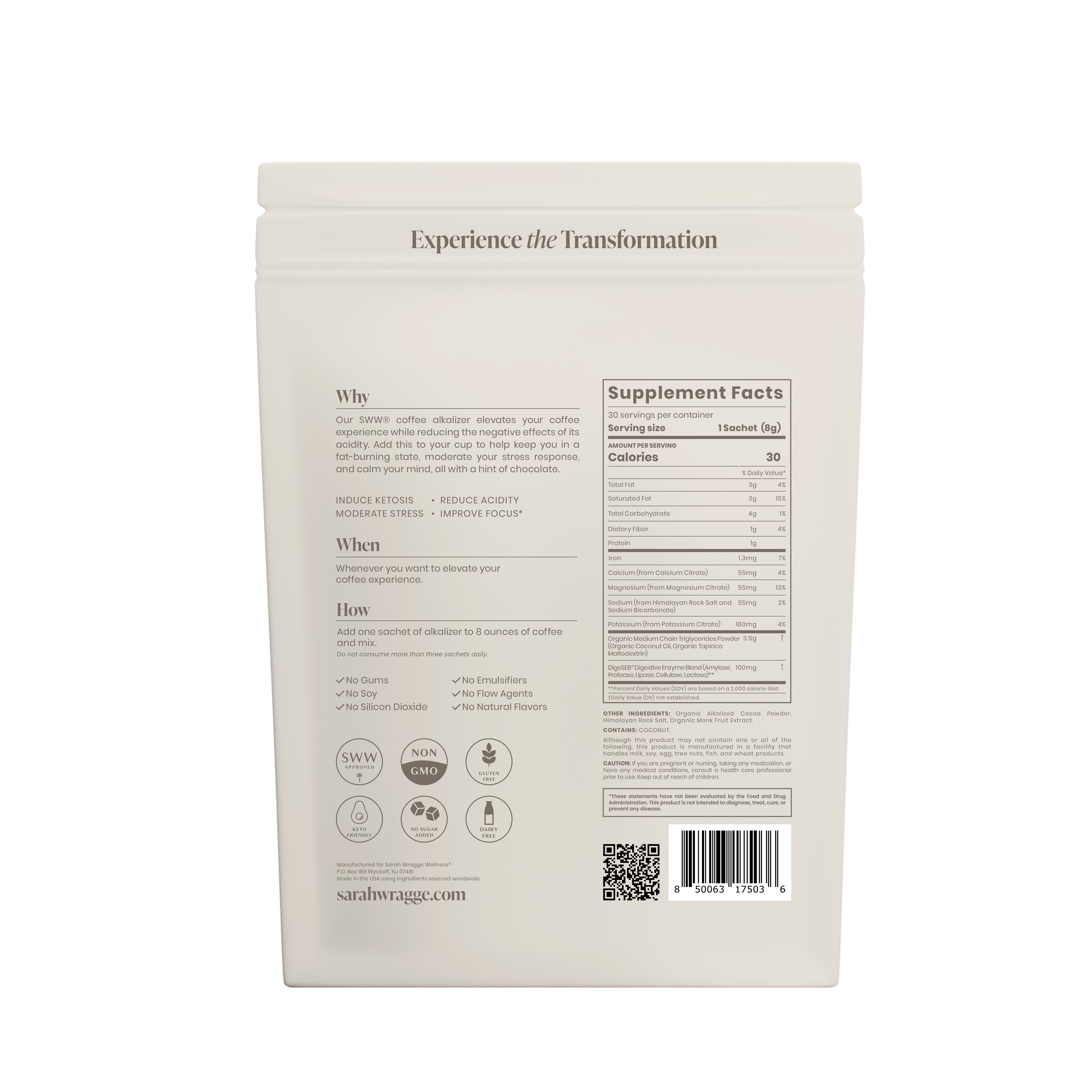 SWW® Elevate - Coffee Alkalizer