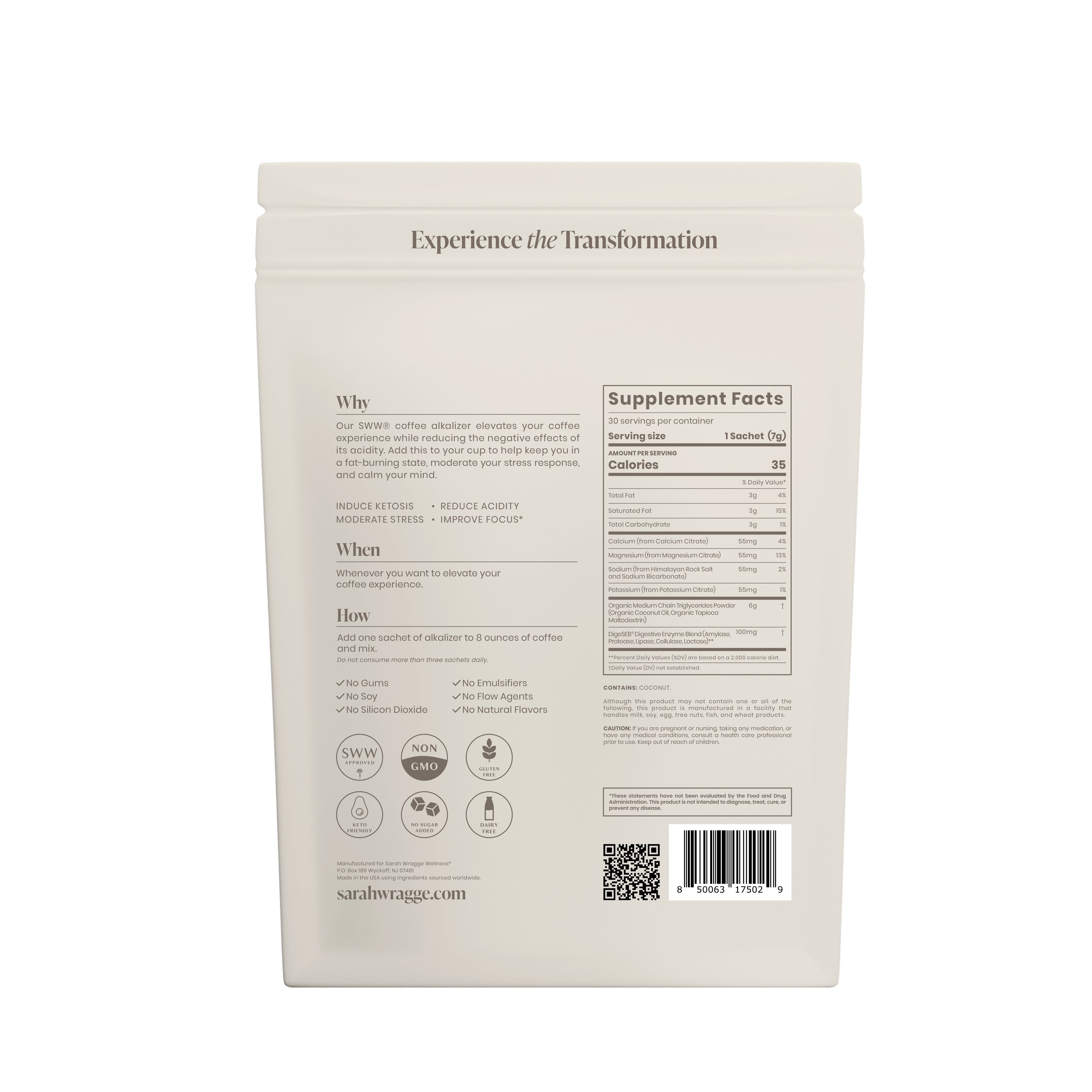 SWW® Elevate - Coffee Alkalizer